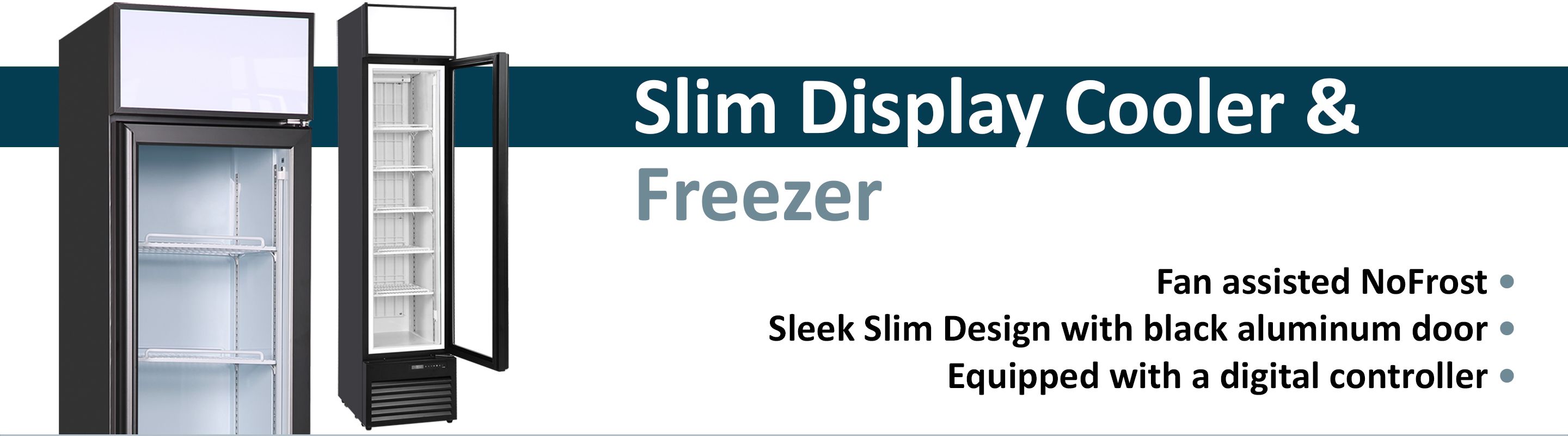Slim Display Cooler & Freezer